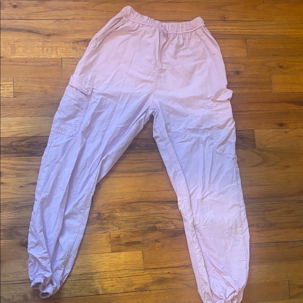 art class Light Pink Cargo Joggers